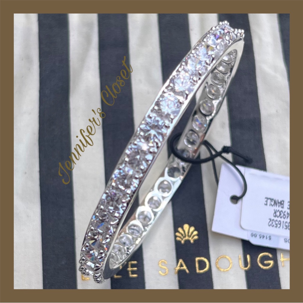 Nwt Lele Sadoughi Pave Bangle Bracelet 119$